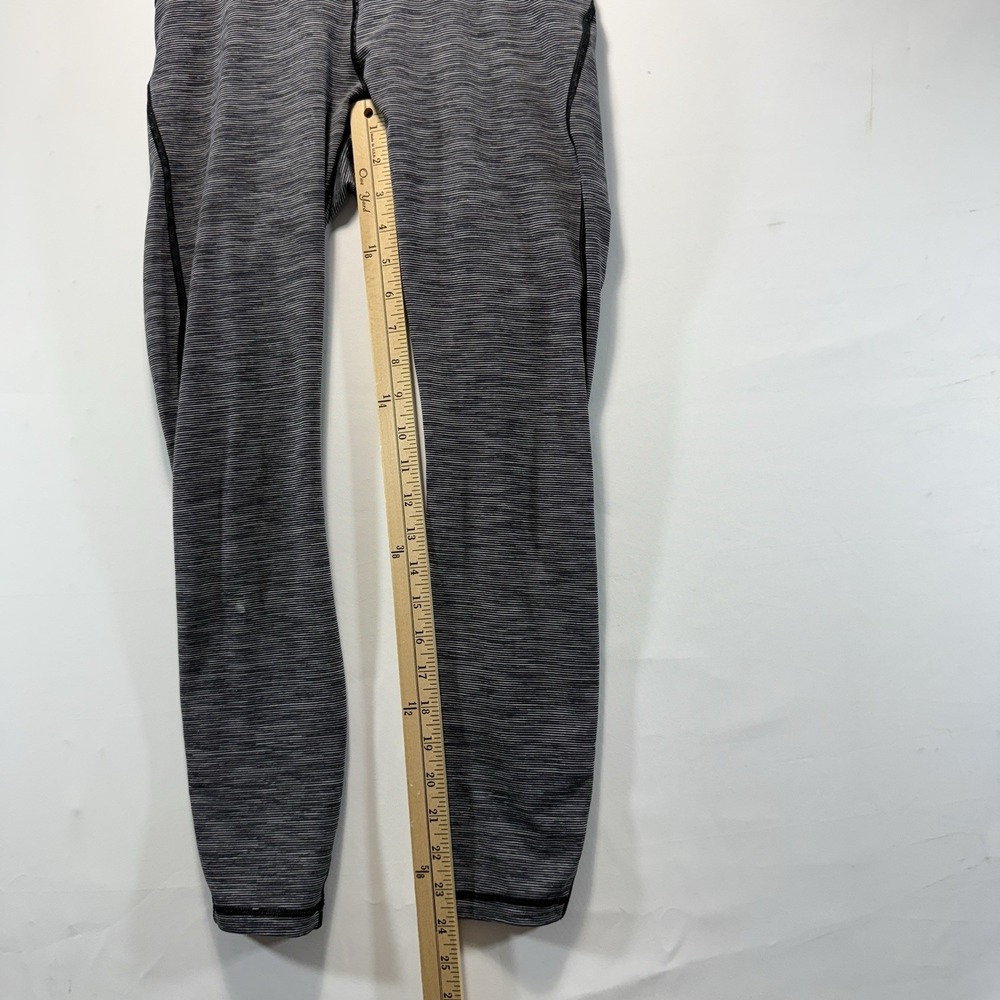 Lululemon Train Times 7/8 Pant Size 6 WAFS Gray Black Slate Mesh Panels Leggings - Picture 4 of 9